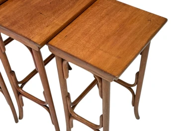 Vienna Secession Bentwood Nesting Tables by Michael Thonet for Thonet, 1900s